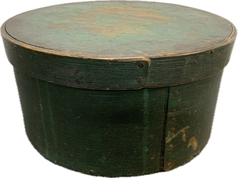 Pantry Box in Original Blue/Green Paint