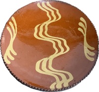 19th Century PA Redware Plate