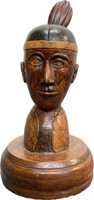 Burlwood Sculpture of an Indian Brave