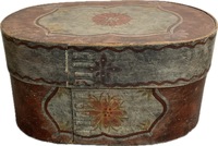 Scandinavian Wooden Oval Brides Box