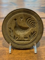 Rare Large Rooster Butter Stamp