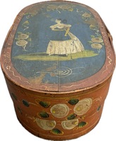 Paint Decorated Scandinavian Bride’s Box