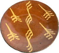 19th Century PA Redware Plate