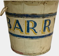 Hand Painted Circus Animal Feed Bucket