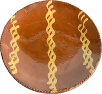 19th Century PA Redware Plate