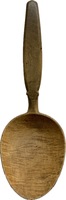 Large Carved Maple Butter Spoon