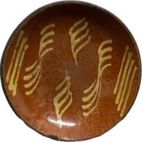 19th C. Redware Plate