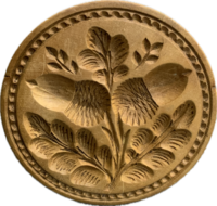 Double Acorn Butter Stamp