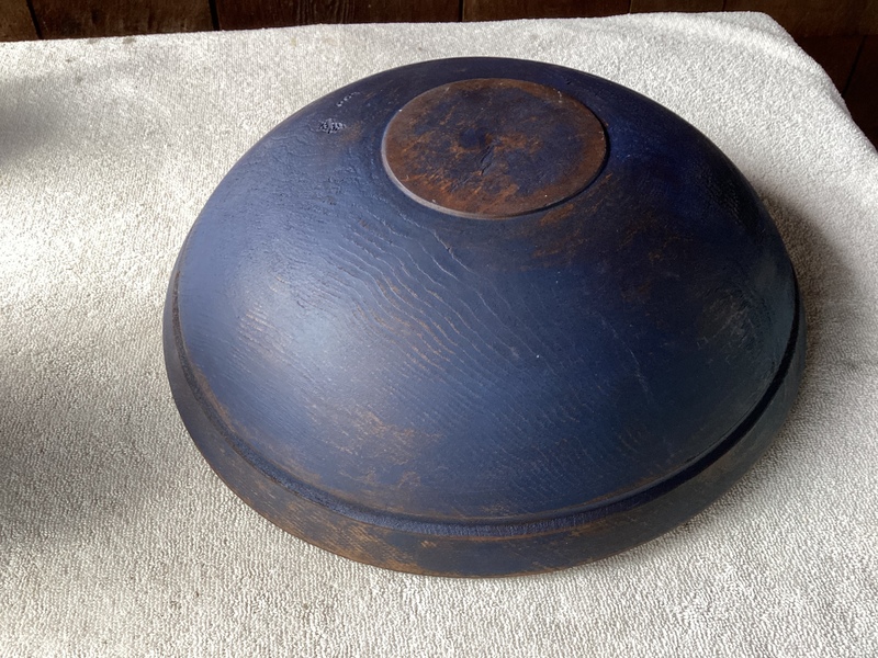 1800’s Large Turned Bowl 15”