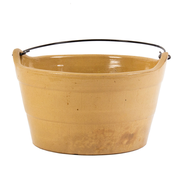 Yellowware Pail or Keeler